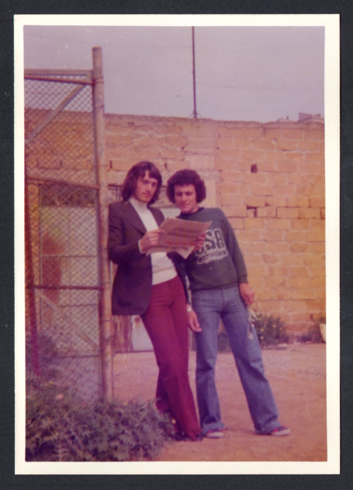 Agrigento 1974 stadio Esseneto prima della partita assieme a Giovanni Cardella